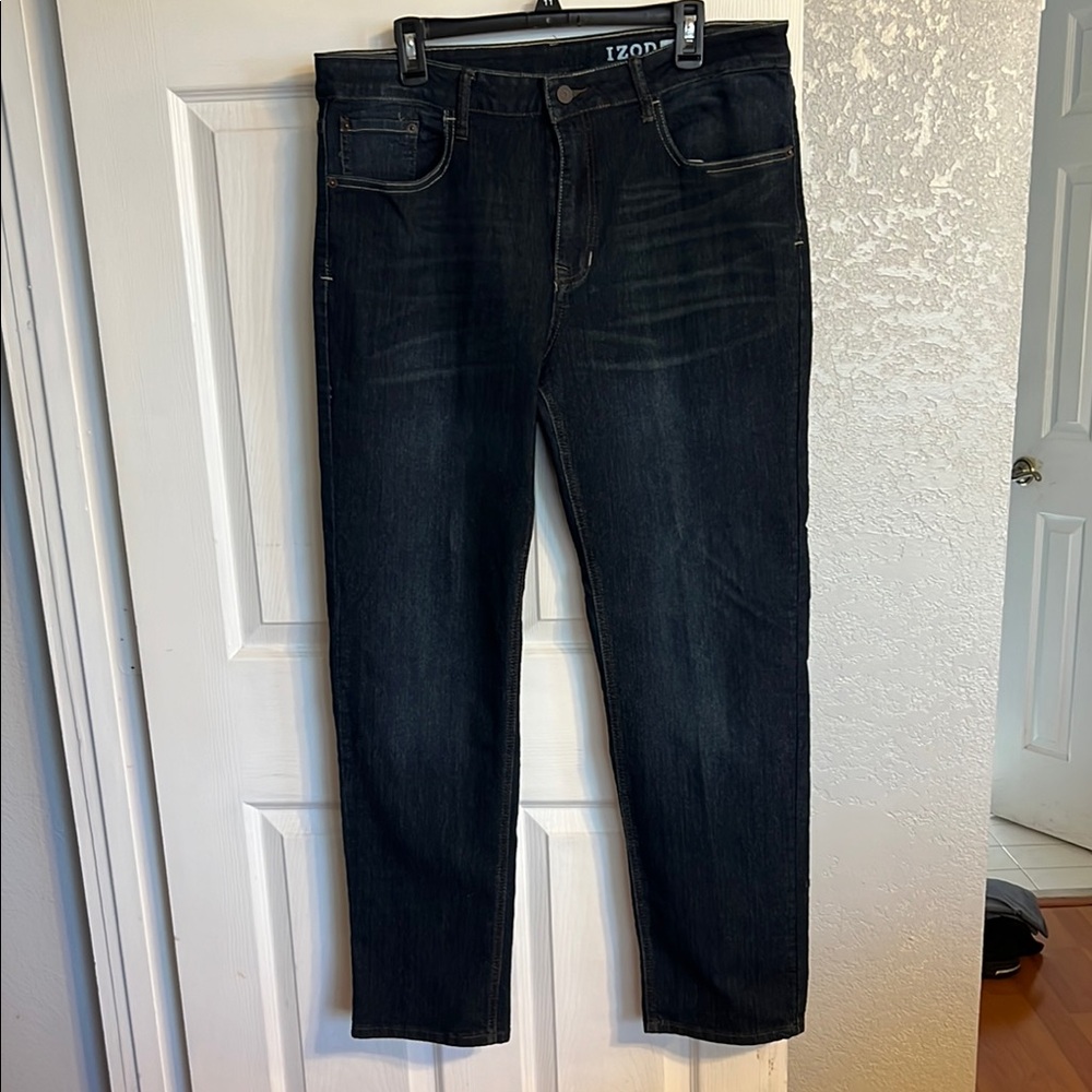 Izod Blue Athletic Fit Jeans Classic Style